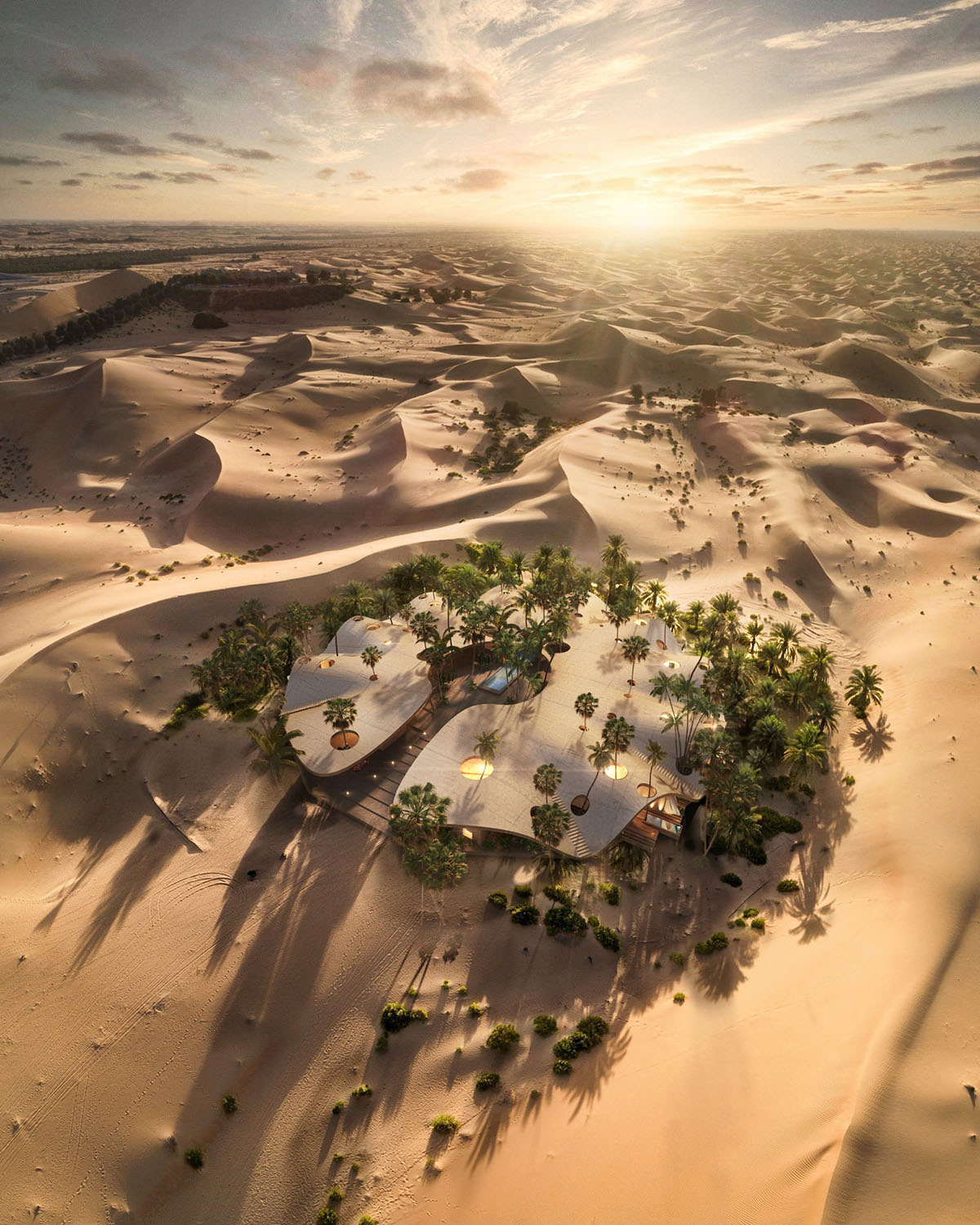 A Sand-Dune Inspired Hotel in Kuwait by Jasper Architects